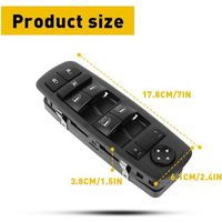 Color: Black Material: Plastic Window regulator control knob Main window regulator control--DTEKGAZ