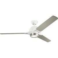Deckenventilator mit Beleuchtung LED dimmbar Ø 152 cm Fernbedienung Sommer Winter Betrieb Deckenleuchte