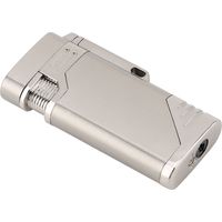 Lot briquet automatique léger sans gaz argenté, sûr et élégant pour cigarette