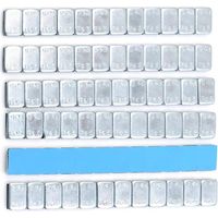 Set mit 6 Reifenauswuchtgewichten à 360 g, selbstklebende Auswuchtleinen, Auswuchtgewichte für Leichtmetallfelgen, 12 x 5 g