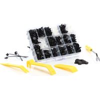 XPOtool Clips para coche set de 703 piezas remaches plástico grapas con herramienta de desmontaje