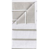 Zone Denmark - Sauna Towel 100x50 cm - White, Soft Grey, Eucalyptus