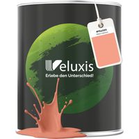 Wandfarbe Orange Rosa Matt Innenfarbe – Deckkraft Klasse 1, VOC-frei, Ohne Grundierung, Tropfarm – Wohnzimmer & Schlafzimmer – 2,5L – Veluxis (Warm Salmon)