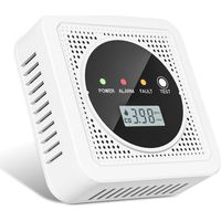 2-in-1 Rauch- und Kohlenmonoxidmelder - 85 dB Alarm, LCD-Display und Testtaste - Batteriewarnung bei schwachem Ladestand