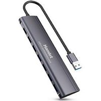 Hamlet XHUB-07A3 Schnittstellen-Hub USB 3.2 Gen 1 (3.1 Gen 1) Type-A 5000 Mbit/s Schwarz