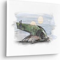 Tableau mural Star Wars Boba Fett Spaceship Sketch 30x40 cm