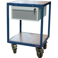 Servante atelier 2 plateaux bois 600 x 600 mm 400 kg - FIMM - 880010598