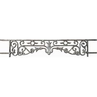 Deco Fer Forge – Appui de fenêtre en fonte d'époque 1100mm – Hauteur 200mm – Style Haussmannien – Prêt à sceller pour tableaux 1000-1040mm