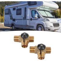 Kit de dérivation pour chauffe-eau de camping-car, en laiton, raccord de tuyau renforcé de 12 pouces, adapté aux camping-cars et aux yachts.