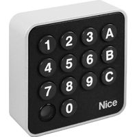 Nice – Clavier à code radio 13 touches – Alimentation 6V avec 2 piles CR2430 – Portée 25m en espace libre – Boîtier antivandale en aluminium