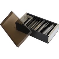 Porte-cartes de visite grande capacité, boîte de rangement pour cartes de visite, étui de rangement pour bureau