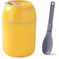 Insulated Food Jar Bento Box Lunch Containers for Kids Adults, Stainless Steel Leak Proof Soup Thermos with Spoon
