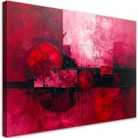 Impresión de Imagen Abstracción carmín pintada en una escena nocturna 30x20