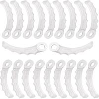 Lot de 20 lames de rechange pour débroussailleuse Makita 198426-9 - Lames en plastique pour tondeuse Makita 198426-9.