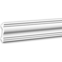 Eckleiste PROFHOME 650299 Stuckleiste Zierleiste stoßfest Neo-Klassizismus-Stil weiß 2 m
