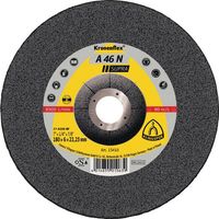 Disco per sgrossare A 46 N Supra D180xS6mm, curvo, alluminio, 22,23mm KLINGSPOR (Per 10)