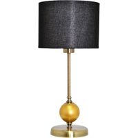 Sobremesa cuero bola oro 1xE27