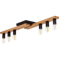 Envostar Lámpara de techo 'Laurent' en Marrón Madera