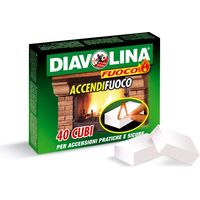 cubi accendifuoco diavolina 40 pezzi