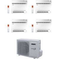 Aermec Climatizzatore Quadri Split CKG a Console 9+9+9+12 con MPG840 R-32 Inverter Wi-Fi Incluso Classe A++