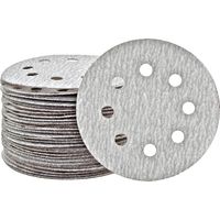 MioTools Shark Disques abrasifs auto-agrippants, 115 mm, 8 trous, p. Ponceuses excentriques, Corindon normal (Lot de 50) G320