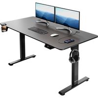 Casaria – Bureau électrique réglable en hauteur 73-118cm – Structure en acier thermolaqué – Écran LCD – Capacité 80kg – Silencieux <50dB