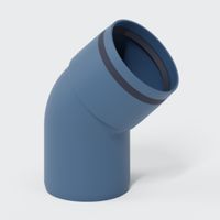 PO bend POLO-KAL XS DN 75/45 degrés