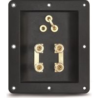 Terminal de connexion bi-amplification Dynavox haut de gamme pour haut-parleurs