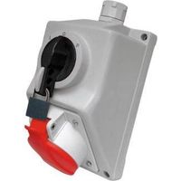 Elektromet Kit de instalación rojo 32A IP54 con bloqueo