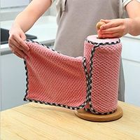 Dishcloth Reusable Cleaning Cloth Super Absorbent Nonstick Oil Dish Towel Kitchen Oil Dust Clean Wipe Rag Supplies Sea Shipping (10Pcs)