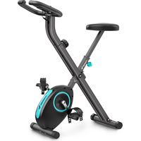 MERACH Klappbares Heimtrainer, kompakt und leise, 16 Magnetstufen, LCD-Bildschirm, Tablet-Halterung