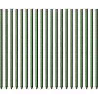 Toboli 20x sostegni per piante colore verde 90 cm Ø 11 mm Pali per piante rampicanti in metallo e plastica, tutori per pomodori e vasi