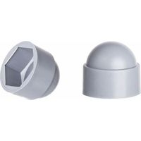 (Gris)Cache-écrous M6 pour clé de 10, 100 pcs.