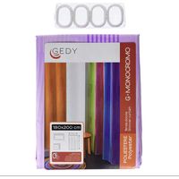 GEDY CO11811130 MONOCOLOR Cortina 180X200 Pes Lila - ref: CO11811130