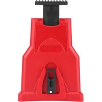 AIDUCHO Haute Qualité Électrique Tronçonneuse Aiguiseur, Portable Chaîne Scie Lame Aiguiseur Tronçonneuse Dents Affûteuse Kit Universel Pierre À Aiguiser Grinder Outils(Rouge)