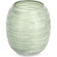 Vaso da interno ed esterno "Dondra Bomb" in vetro fatto a mano -Ø 10 x h 9 cm / Beige