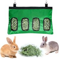 Sac à foin pour lapins, chinchillas et hamsters, avec 4 fenêtres