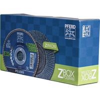 PFERD Disco de láminas POLIFAN Z Ø 125 mm Grano Z-40 cónico INOX Corindón de circonio - 69300934