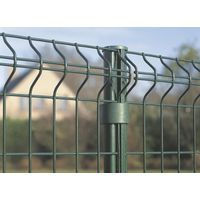 Stangen für Bekafor -Zaunpaneele mit Schutzhaube - green