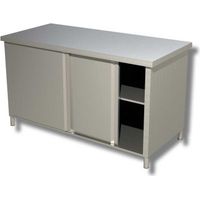 Table sur armoire portes coulissantes sans dosseret - Ristopro