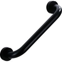 Ahlsen Mango de seguridad para ducha, barra de agarre antideslizante de 30cm para baño, bañera, inodoro (negro)