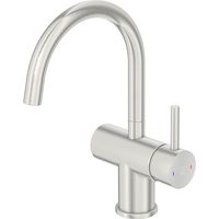 Steinberg 100 - Grifo de lavabo con desagüe, níquel cepillado 100 1500 BN
