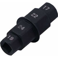 royaluxe - Axe de Roue Avant Moto,Clé pour Axe de Roue,Clé pour Axe de Roue de Moto,Douille Speciale Moto,Axe Hexagonal,Axe de Roue Moto,Axe de Roue Avant - (Noir)