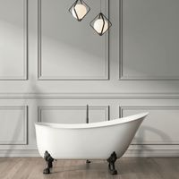 Bañera con patas BALMAIN 161 cm patas LEÓN NEGRAS