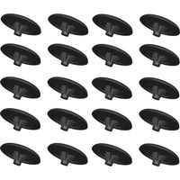 Cyclingcolors – Lot de 20 cache vis noir pozidrive PZ2 cruciforme – Capuchon de protection pour meubles – Finition esthétique et professionnelle