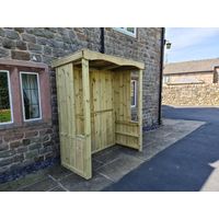 Medium Wooden Garden Poly Smoking Shelter