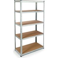 Euro Vanadium – Étagère modulable en acier galvanisé 180 cm – 5 niveaux en MDF 40 cm – Charge max 875 kg pour garage et atelier