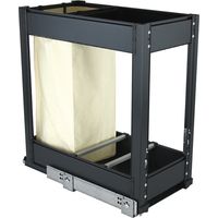 Combiné pour pain et bouteilles - Décor : Anthracite - Largeur : 259 mm - Pour caisson de largeur : 300 mm - GASPERIN