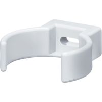 INEFA Rohrschelle Clip, PVC-U Fallrohrschelle, Dachrinnenzubehör, einfache Montage, Made in Germany - DN50 / 50mm, 1 Stück Weiß