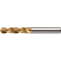 Foret hélicoïdal DIN 1897 type UNI D.3mm HSS-Co TiN queue cylindrique extra courte TECWERK